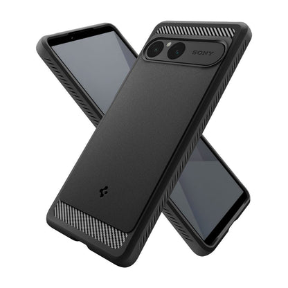 Case for Sony Xperia 10 VII, Spigen, Rugged Armor, Black ACS09592