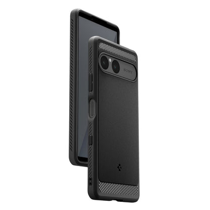 Case for Sony Xperia 10 VII, Spigen, Rugged Armor, Black ACS09592