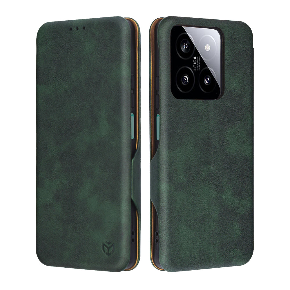 Θήκη για Xiaomi 14, Techsuit, Safe Wallet Plus, Πράσινο