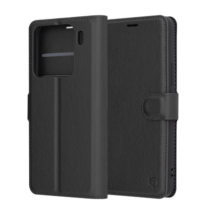 Θήκη για Xiaomi 15 Pro, Techsuit, Leather Folio, Μαύρη