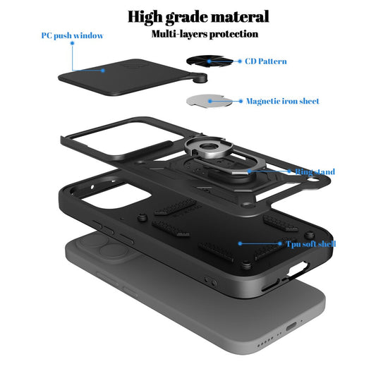 Θήκη για Xiaomi 17T, OEM, CamShield, Μαύρη