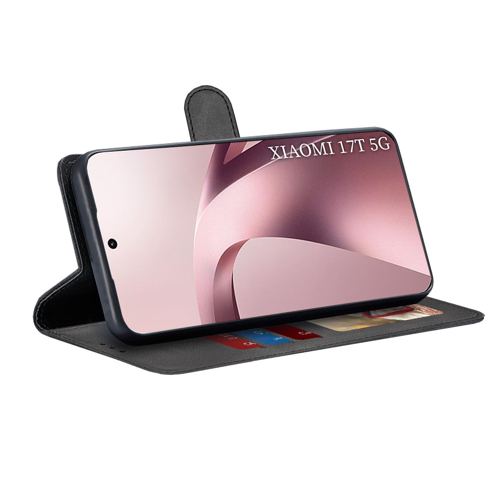 Θήκη για Xiaomi 17T, Techsuit, Diary Book, Μαύρη