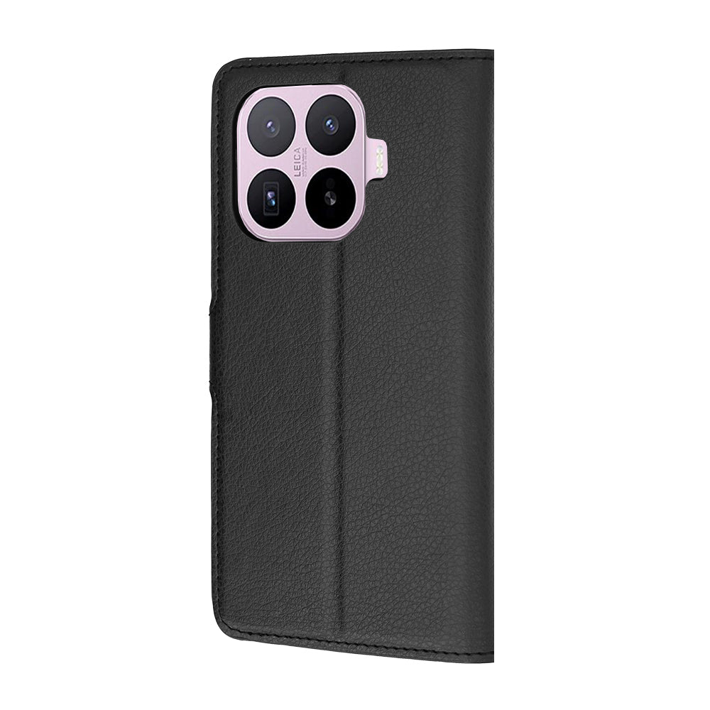 Case for Xiaomi 17T, Techsuit, Leather Folio, Black
