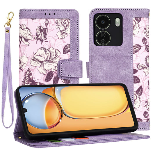 Case for Xiaomi Poco C65 / Redmi 13C, Techsuit, FlipCraft, Purple
