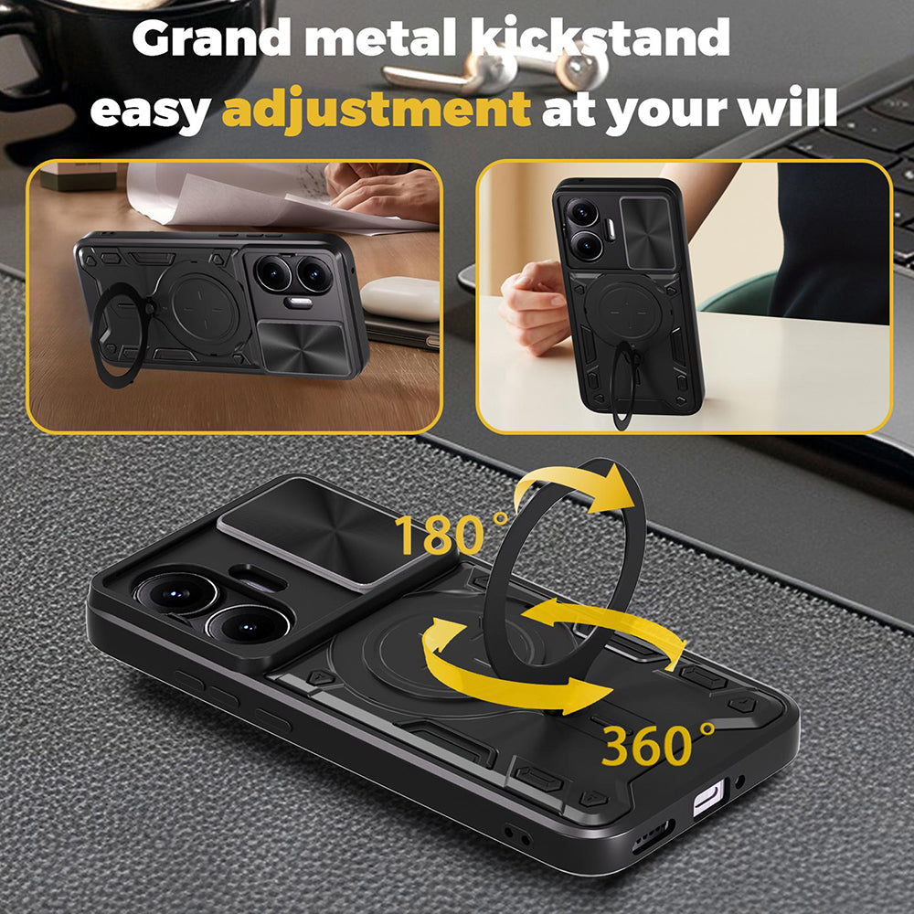 Case for Xiaomi Poco F7, Techsuit, CamGuard Pro, Black