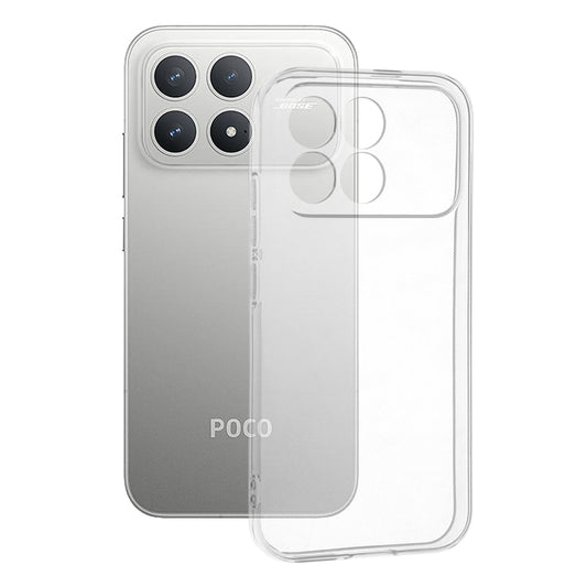 Case for Xiaomi Poco F8 Pro, Techsuit, Clear, Transparent