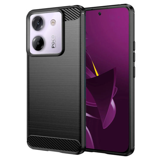 Θήκη για Xiaomi Poco M7 Pro 5G, Techsuit, Carbon, Μαύρο