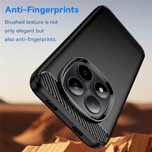 Θήκη για Xiaomi Poco M8 Pro / Redmi Note 15 Pro+ 5G, Techsuit, Καρμπόν, Μαύρη