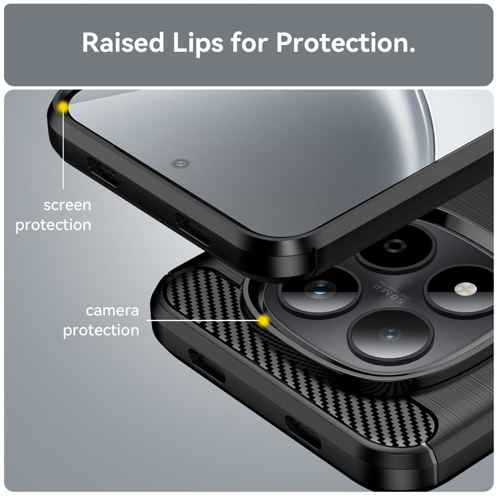 Case for Xiaomi Poco M8 Pro / Redmi Note 15 Pro+ 5G, Techsuit, Carbon, Black