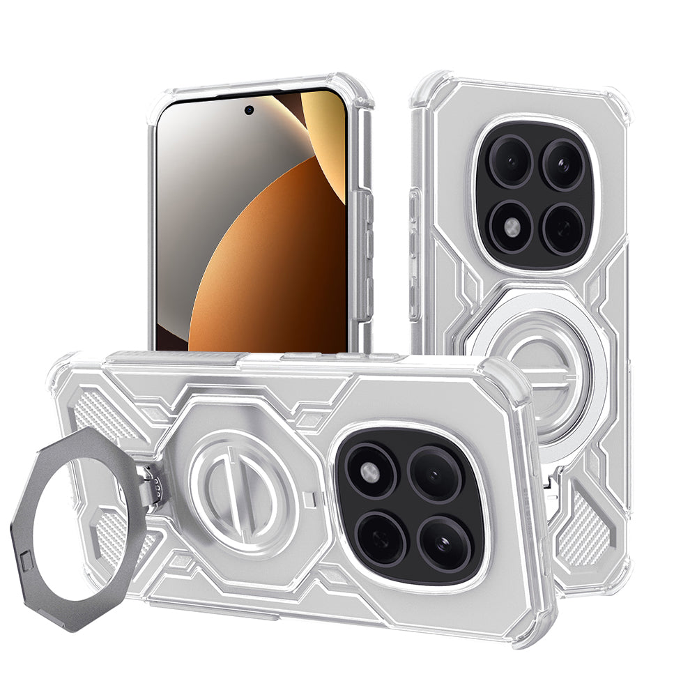 Θήκη για Xiaomi Poco M8 Pro / Redmi Note 15 Pro+ 5G, Techsuit, Carbon Shield Pro, Λευκή