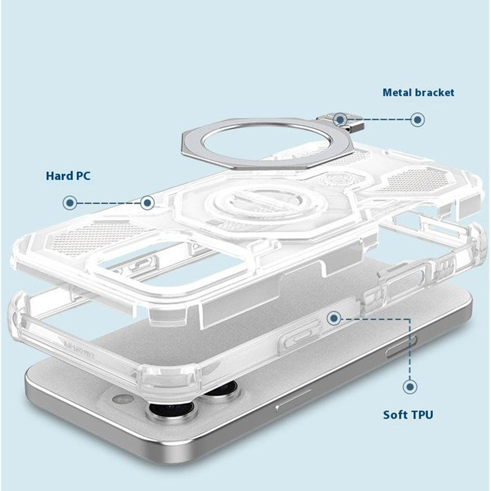 Θήκη για Xiaomi Poco M8 Pro / Redmi Note 15 Pro+ 5G, Techsuit, Carbon Shield Pro, Λευκή