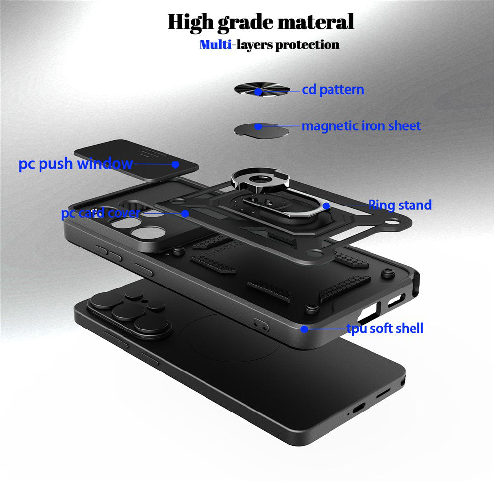 Case for Xiaomi Poco M8 / Redmi Note 15 5G / Note 15 4G, Techsuit, CamShield, Black