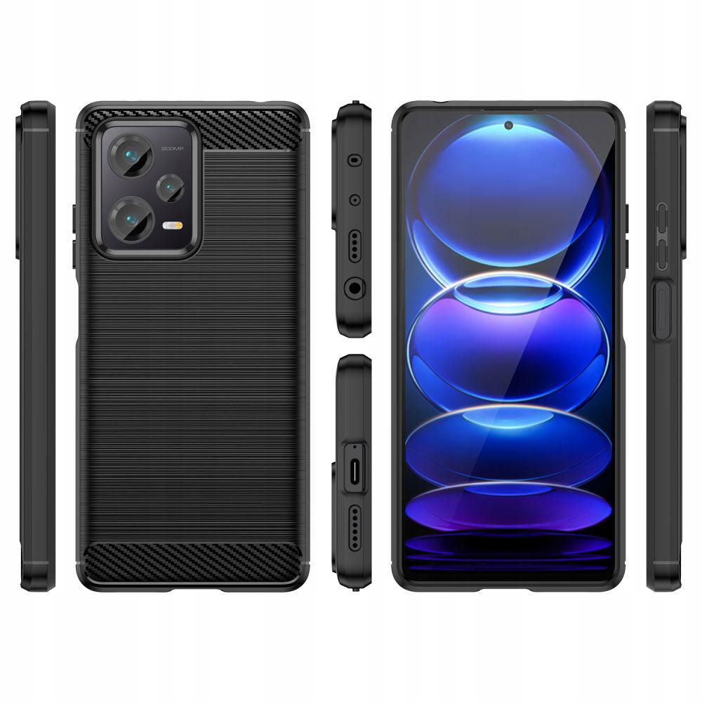 Case for Xiaomi Poco X5 / Note 12 5G, Techsuit, Carbon, Black