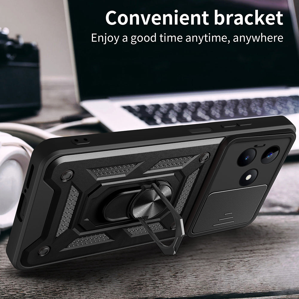 Case for Xiaomi Poco X6 / Note 13 Pro 5G, Techsuit, CamShield, Black
