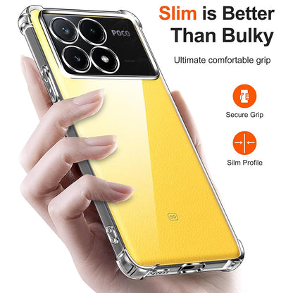 Case for Xiaomi Poco X6 Pro, Techsuit, Shockproof Clear, Transparent