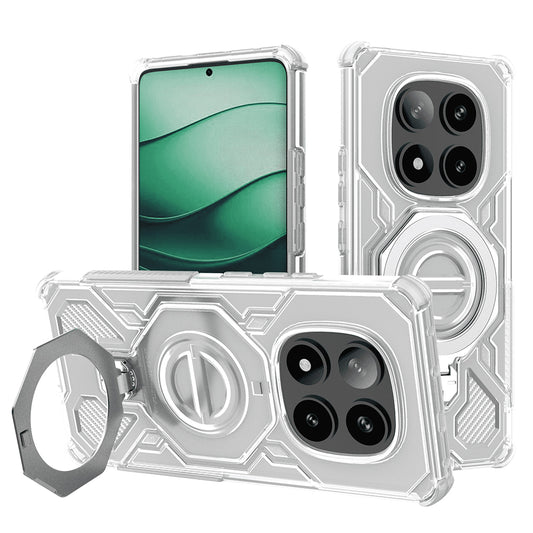 Case for Xiaomi Poco X7 / Redmi Note 14 Pro 5G, Techsuit, Carbon Shield Pro, White