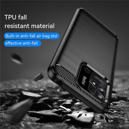 Case for Xiaomi Redmi 10C, Techsuit, Carbon, Black