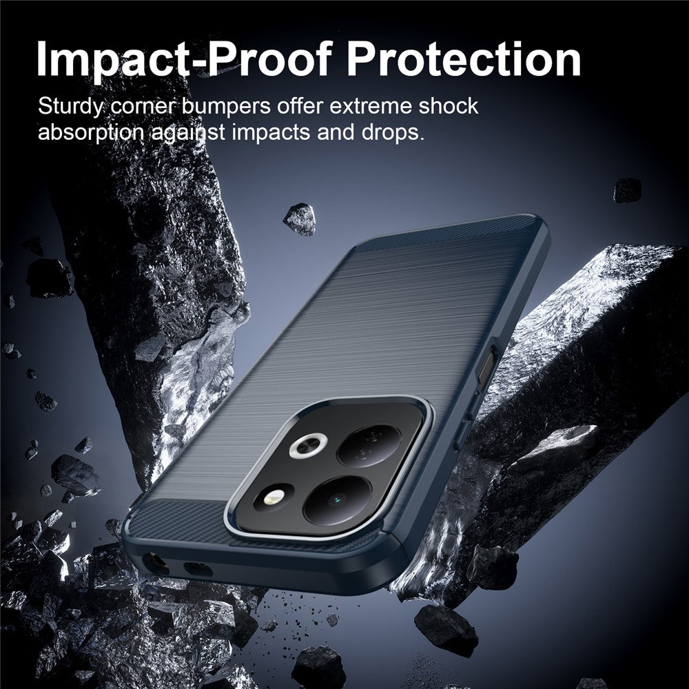 Θήκη για Xiaomi Redmi 17 5G / 17 4G, Techsuit, Carbon, Μπλε