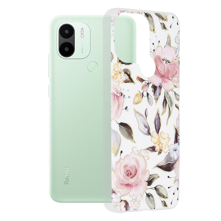 Case for Xiaomi Redmi A2+ / A1+, Techsuit, Marble, White
