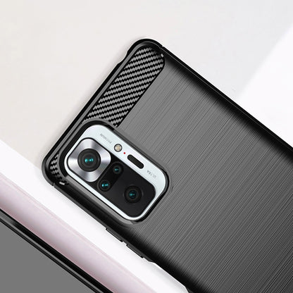 Θήκη για Xiaomi Redmi Note 10 Pro Max / Note 10 Pro, Techsuit, Carbon, Μαύρο