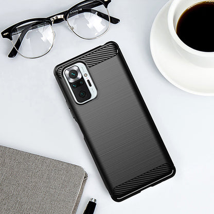 Θήκη για Xiaomi Redmi Note 10 Pro Max / Note 10 Pro, Techsuit, Carbon, Μαύρο