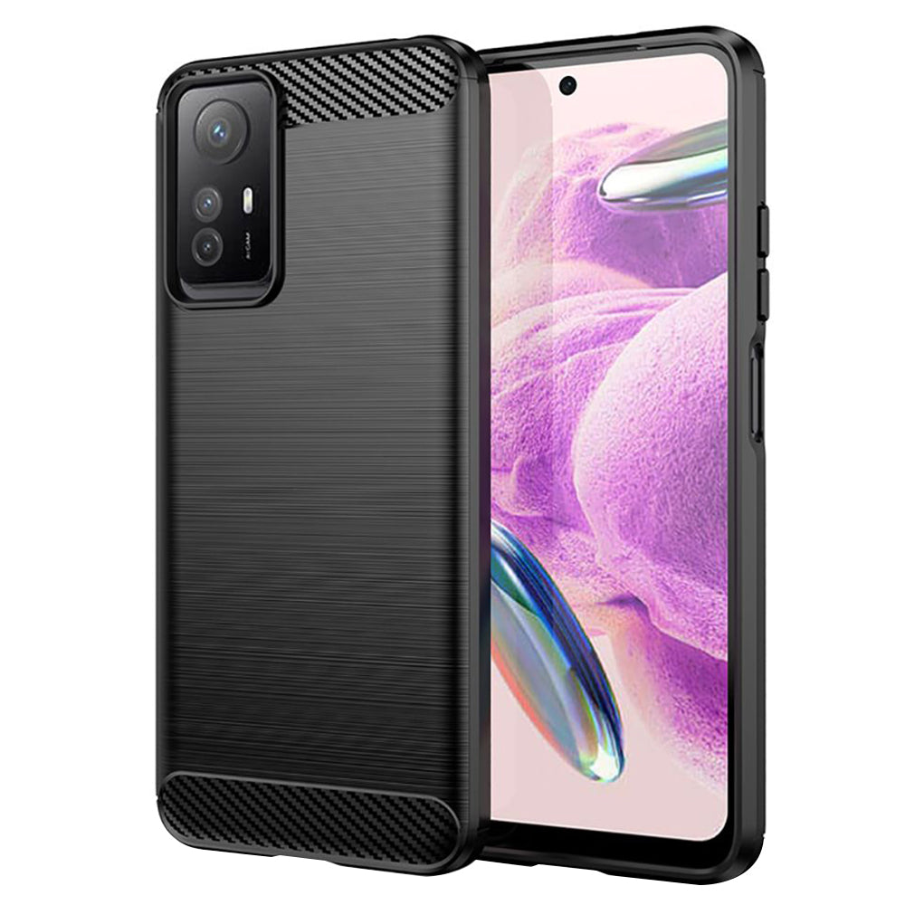 Θήκη για Xiaomi Redmi Note 12S, Techsuit, Carbon, Μαύρο
