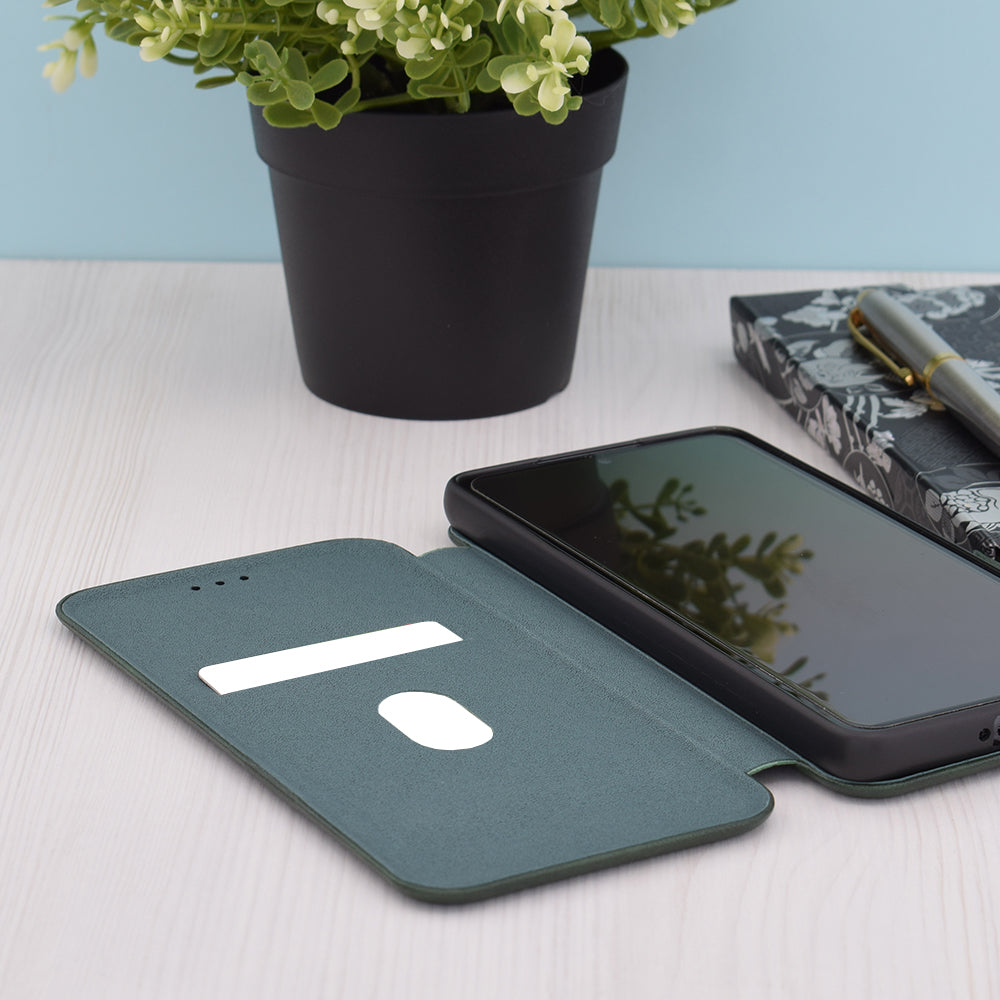 Case for Xiaomi Redmi Note 13 4G, Techsuit, Safe Wallet Plus, Green