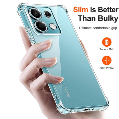 Case for Xiaomi Redmi Note 13 5G, Techsuit, Shockproof Clear, Transparent