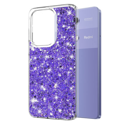 Case for Xiaomi Redmi Note 13 Pro 4G / Poco M6 Pro 4G, Techsuit, Sparkly Glitter, Purple