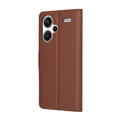 Case for Xiaomi Redmi Note 13 Pro+, Techsuit, Leather Folio, Brown