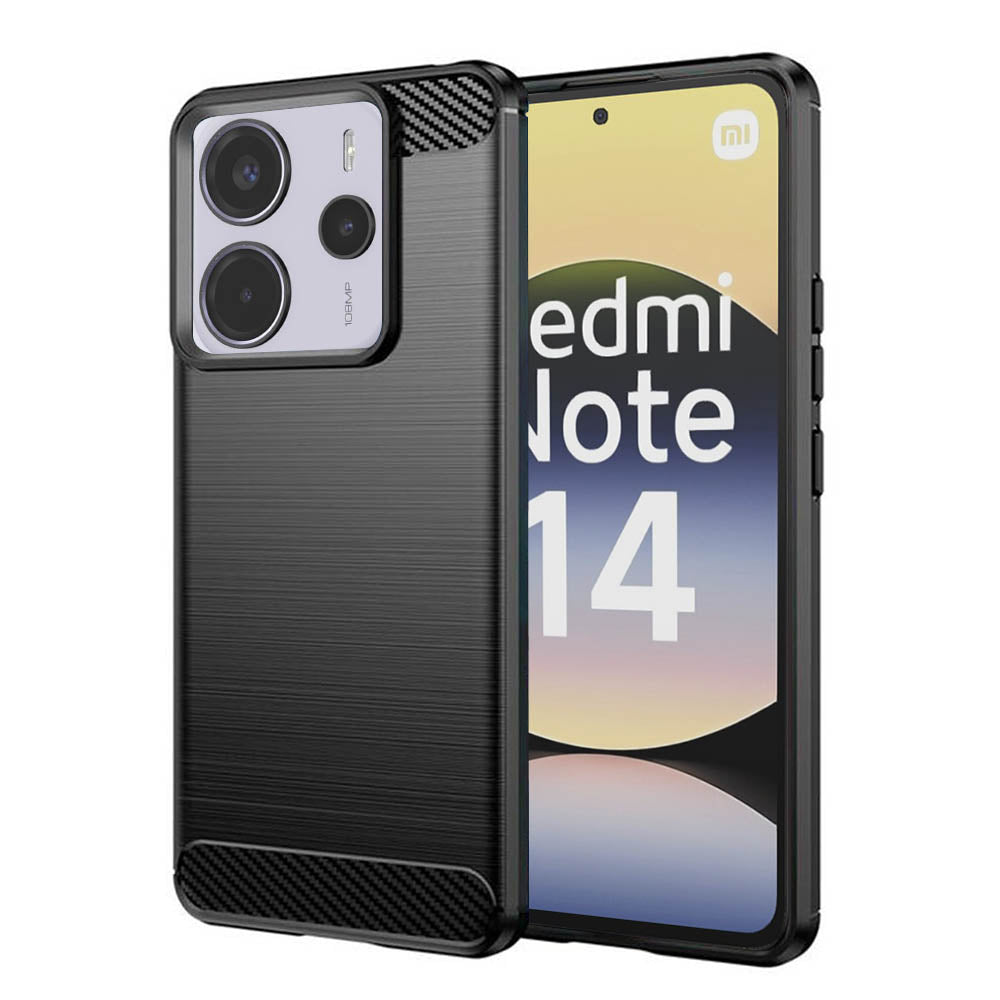 Case for Xiaomi Redmi Note 14 4G (Regional), Techsuit, Carbon, Black