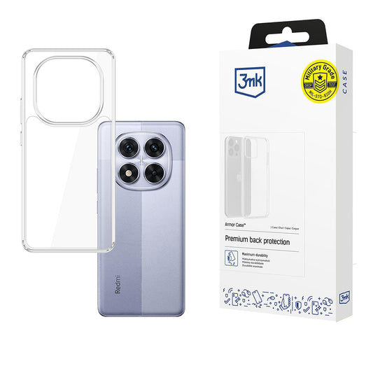 Θήκη για Xiaomi Redmi Note 14 Pro 4G / Note 14 Pro+ 5G / Note 14 Pro 5G, 3MK, Armor, Διαφανής