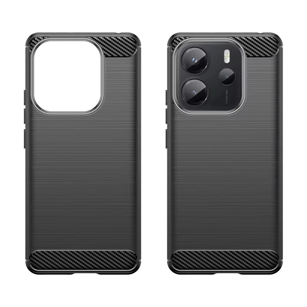 Θήκη για Xiaomi Redmi Note 14S, Techsuit, Άνθρακας, Μαύρο