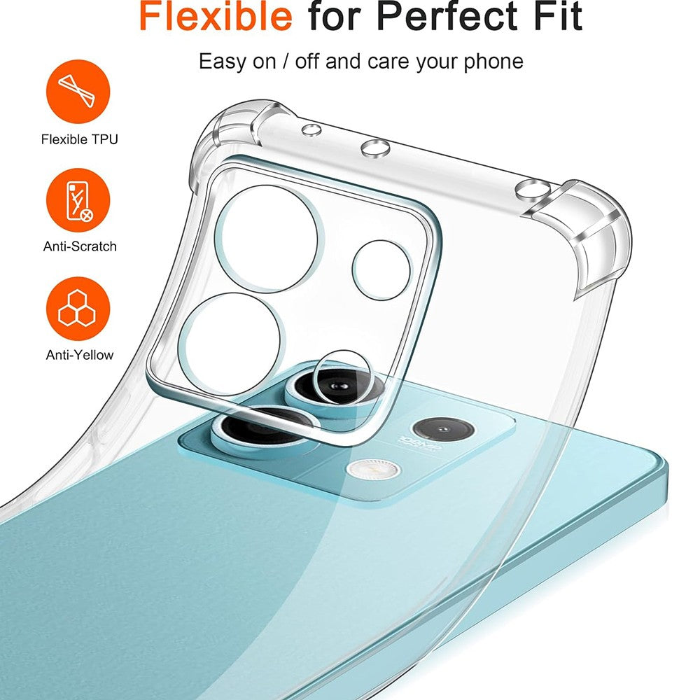 Case for Xiaomi Redmi Note 14S, Techsuit, Shockproof Clear, Transparent