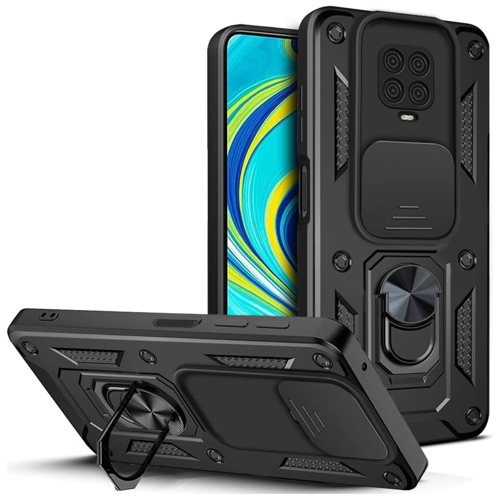 Θήκη για Xiaomi Redmi Note 9S / Note 9 Pro / Note 9 Pro Max, Techsuit, CamShield, Μαύρο