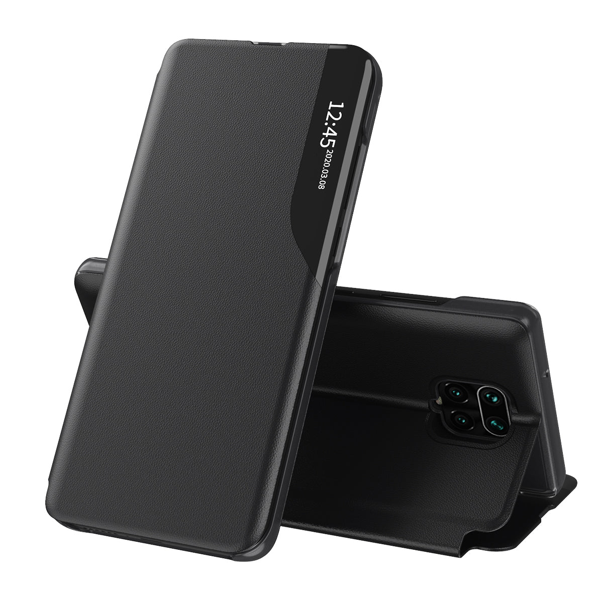 Θήκη για Xiaomi Redmi Note 9S / Note 9 Pro / Note 9 Pro Max, Techsuit, eFold, Μαύρο