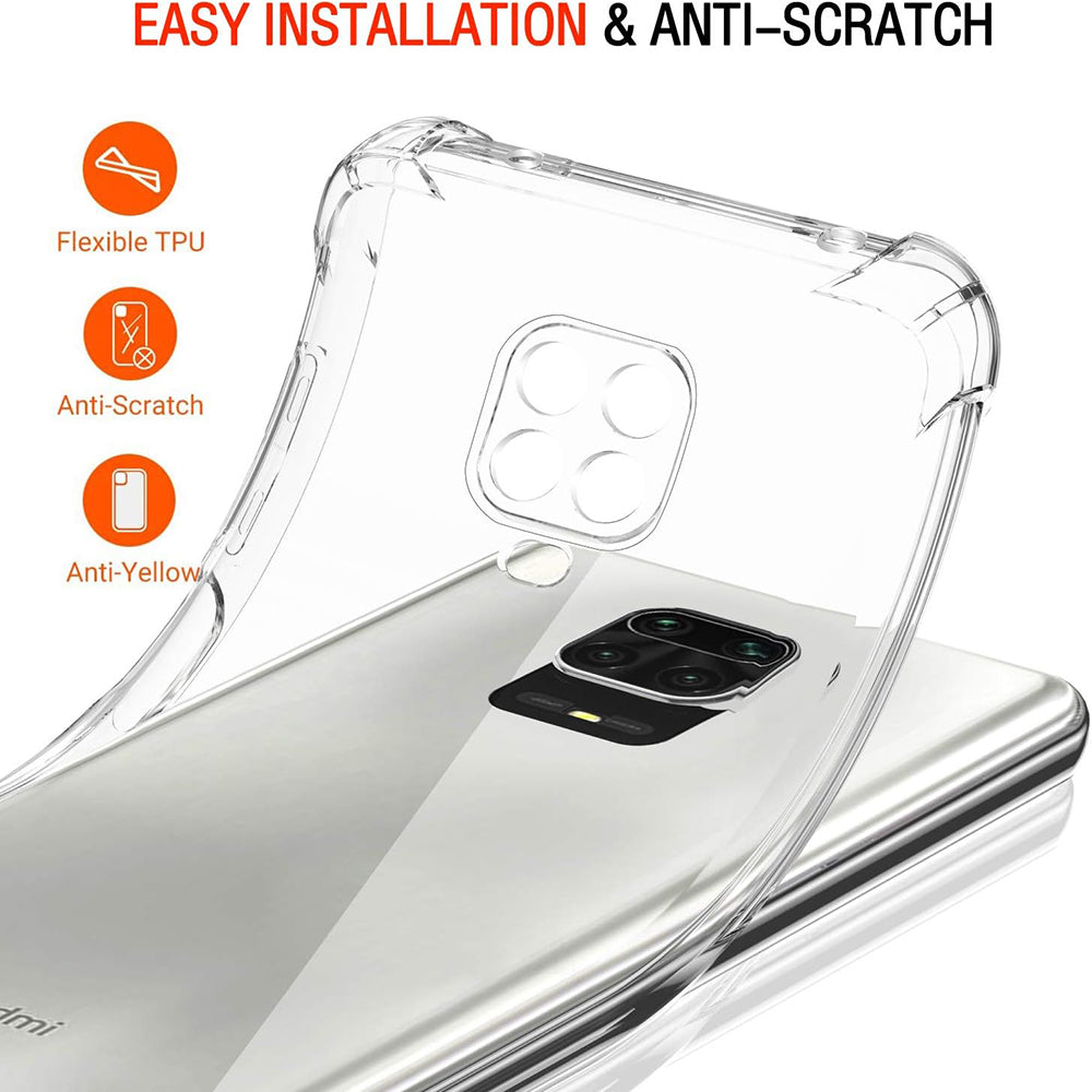 Θήκη για Xiaomi Redmi Note 9S / Note 9 Pro / Note 9 Pro Max, Techsuit, Ανθεκτική σε Κρούσεις Διαφανής, Διαφάνεια