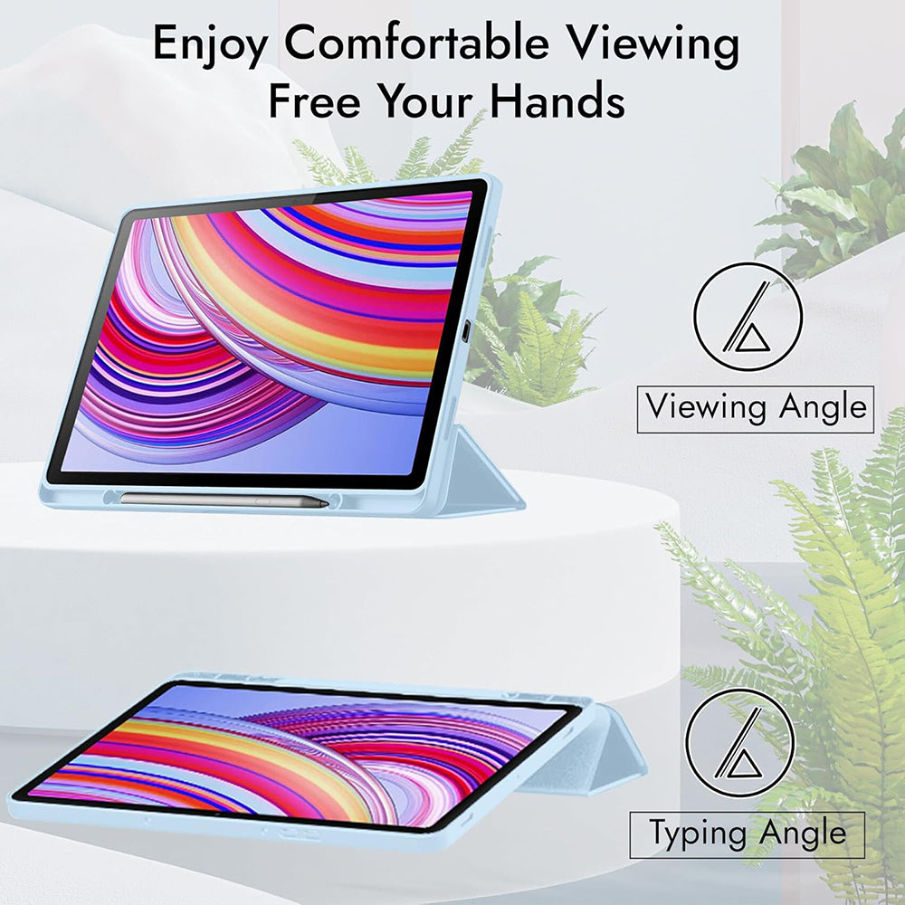 Θήκη για Xiaomi Redmi Pad 2 Pro, Techsuit, Flex Trifold, Ροζ