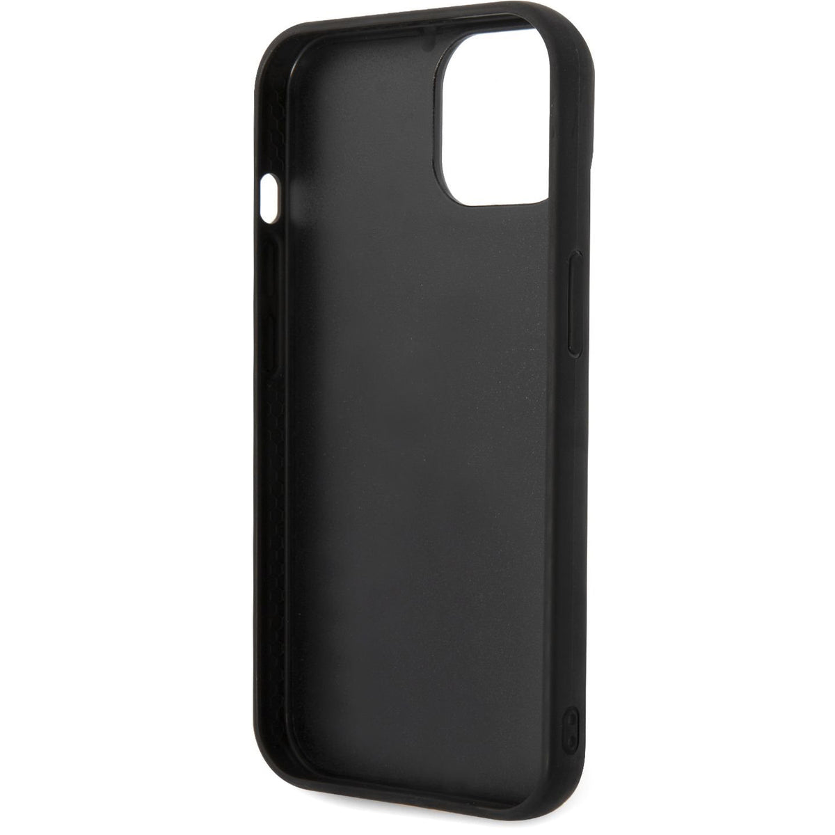 Case for Apple iPhone 14 Plus, Karl Lagerfeld, Quilted Puffy Metal Logo, Black