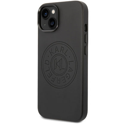 Θήκη για Apple iPhone 14 Plus, Karl Lagerfeld, Perforated Logo, Μαύρη