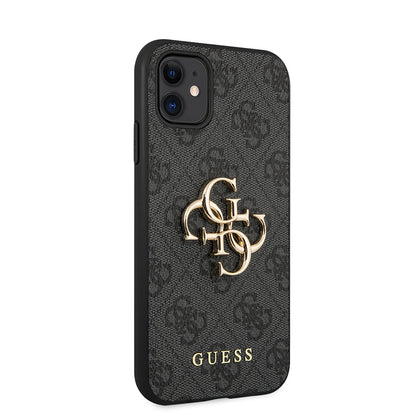 Case for Apple iPhone 11, Guess, 4G Metal Logo, Grey