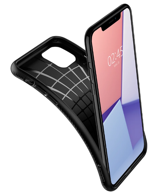 Case for Apple iPhone 11, Spigen, Liquid Air, Black 076CS27184