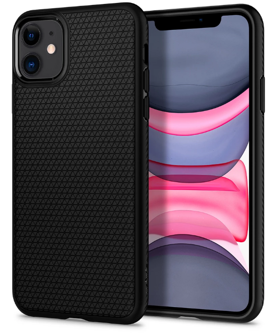 Case for Apple iPhone 11, Spigen, Liquid Air, Black 076CS27184