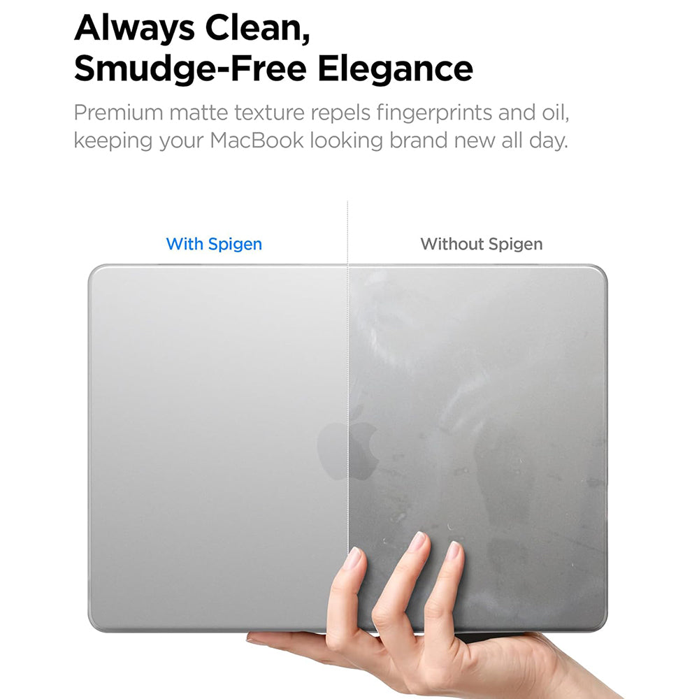 Θήκη Spigen Airskin για Apple MacBook Air 13 ιντσών (2026) / (2025) / (2024) / (2022), Διαφανής Ματ ACS11530