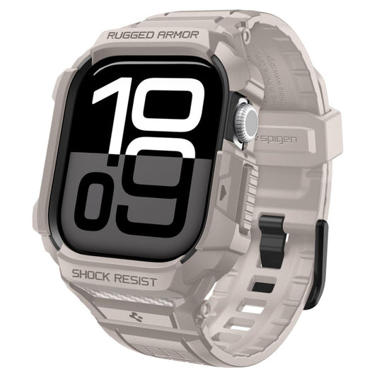 Θήκη Spigen Rugged Armor Pro V2 για Apple Watch Series 10 / 11 42mm, Μπεζ ACS10496