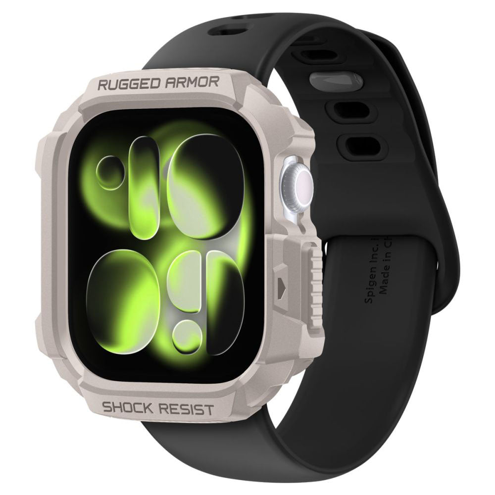 Spigen Rugged Armor V2 Case for Apple Watch Series 10 / 11 42mm, Beige ACS10493