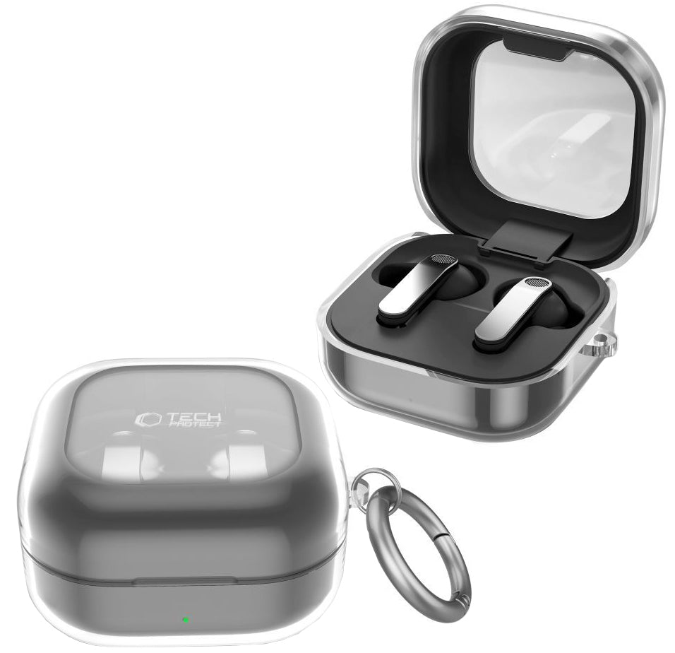 Tech-Protect Flexair Case for Samsung Galaxy Buds4 / Buds4 Pro, Transparent