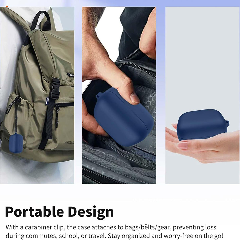 Θήκη Techsuit Silicone για Samsung Galaxy Buds4 / Buds4 Pro, Μαύρη