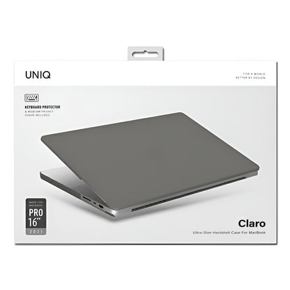 Θήκη UNIQ Claro για Apple MacBook Pro 16inch (2026) / (2024) / (2023) / (2021), Γκρι Ματ