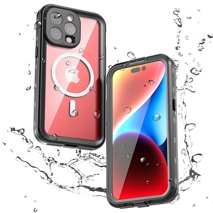 Αδιάβροχη Θήκη MagSafe για Apple iPhone 15 Pro Max, ShellBox, Μαύρη
